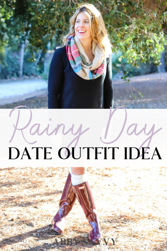 rainy date night outfit