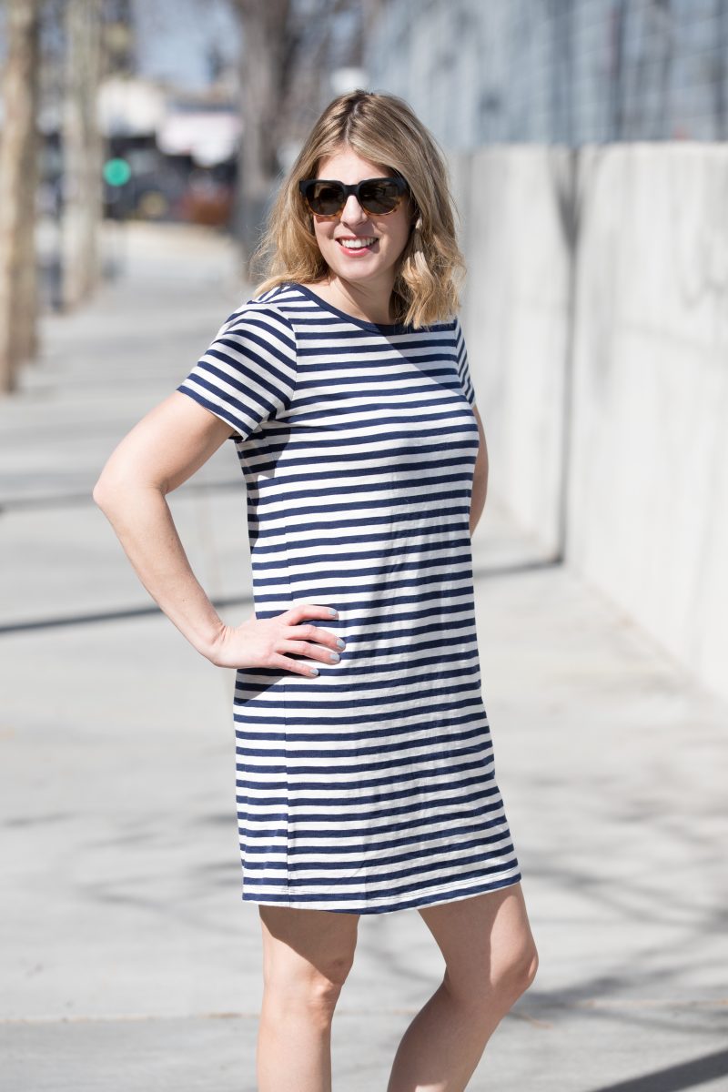 Striped T Shirt Dress · Abby Savvy