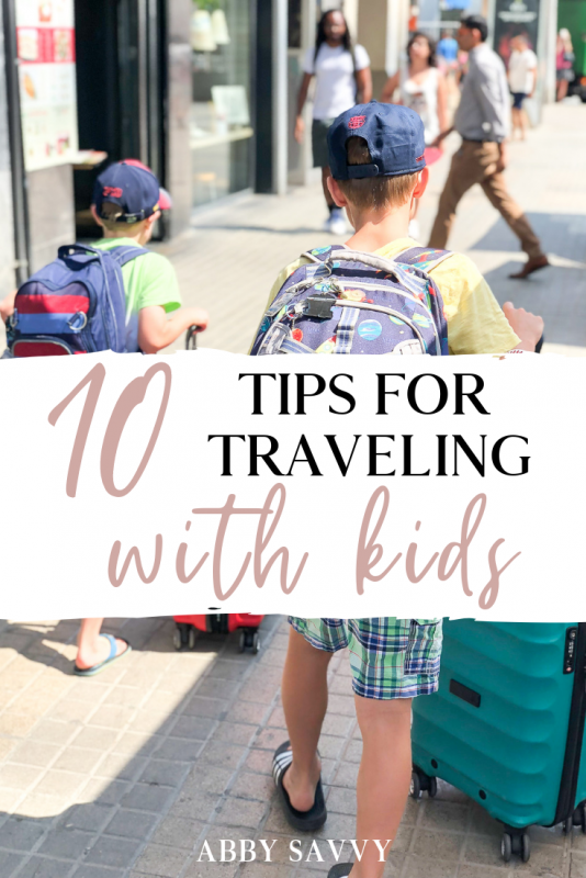 tips for traveling with kids