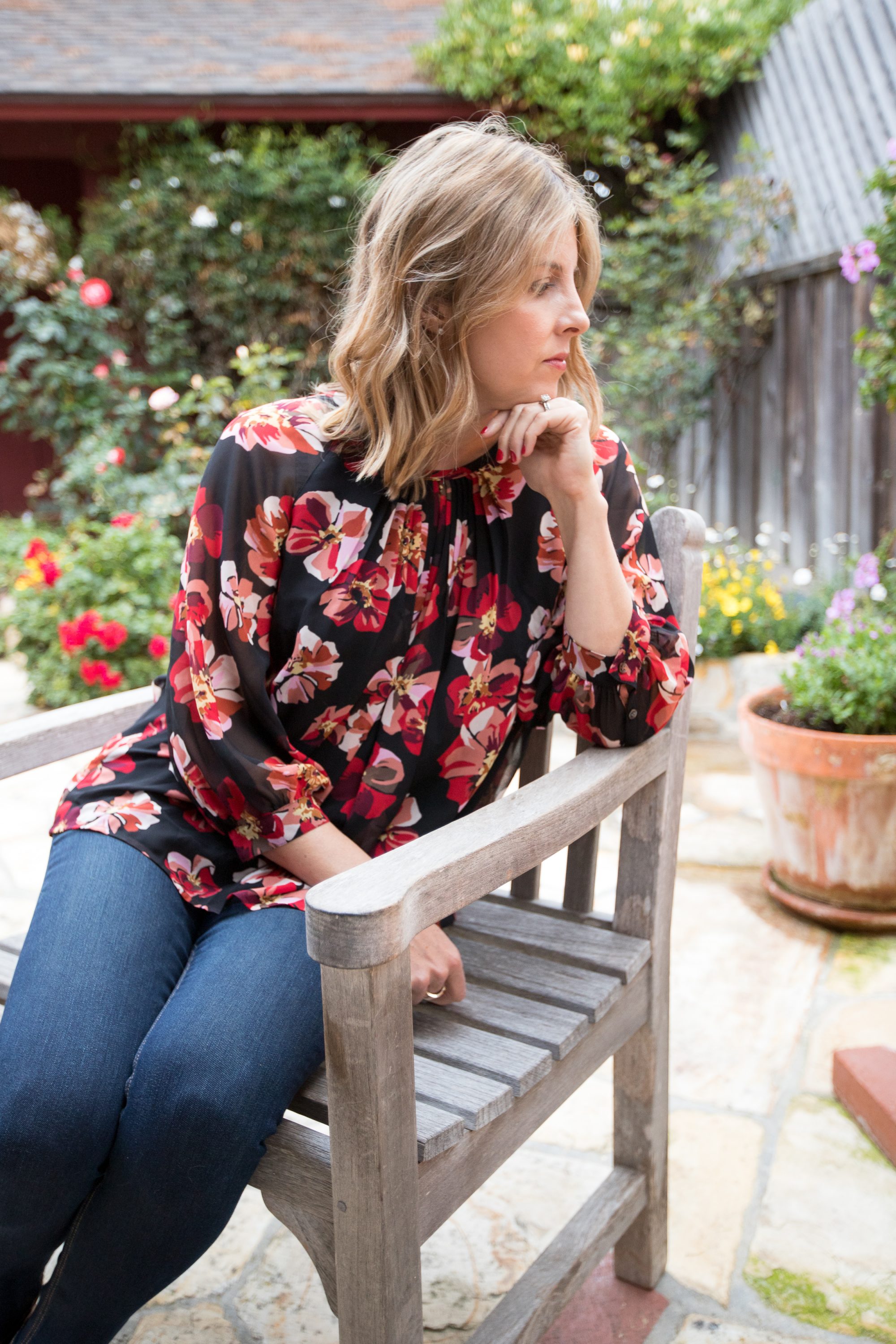 madewell floral top
