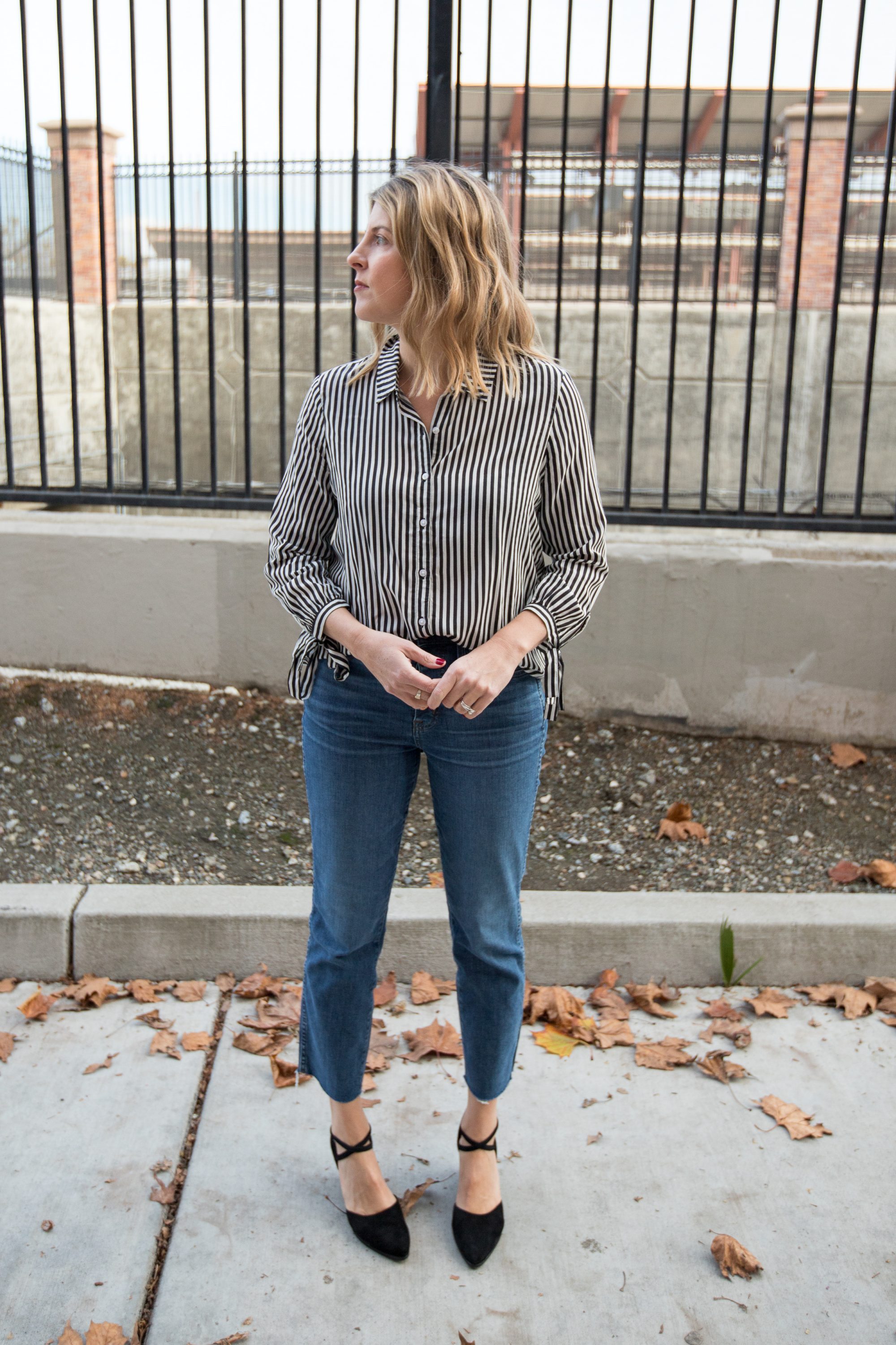How to Style Cropped Straight Leg Jeans · Abby Savvy