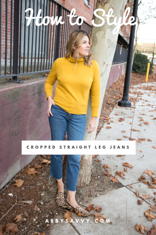 How to Style Cropped Straight Leg Jeans