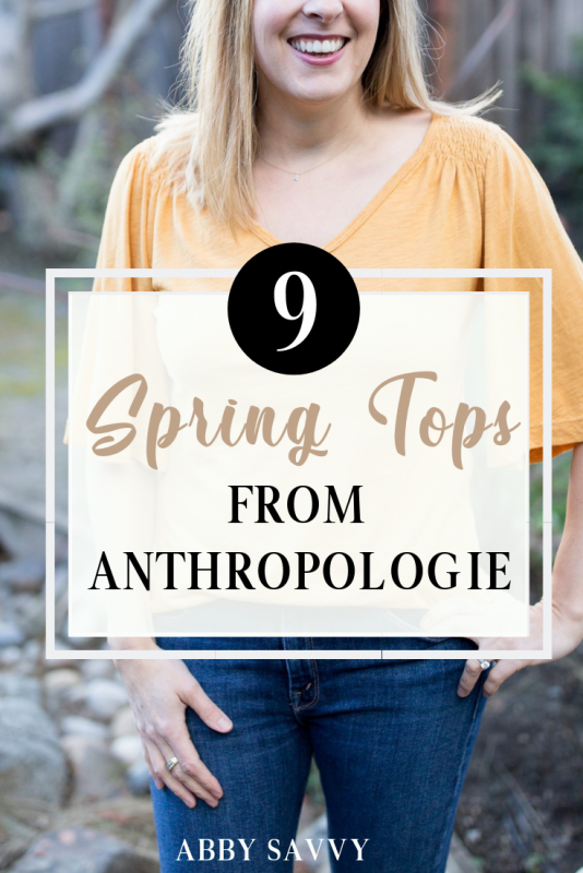 spring tops from Anthropologie