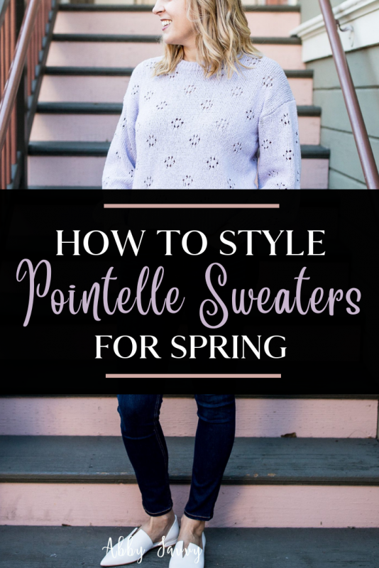 spring trend pointelle sweaters 