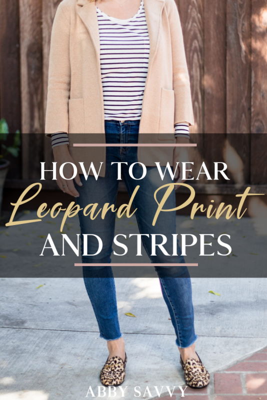How to Wear Leopard Print and Stripes · Abby Savvy