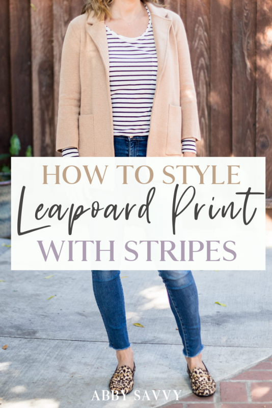 how to wear leopard print and stripes 