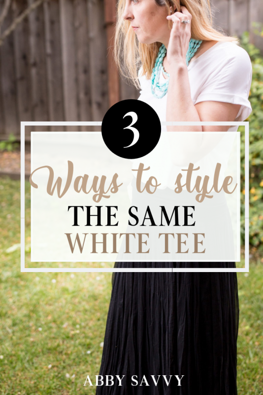 ways to style a basic white tee