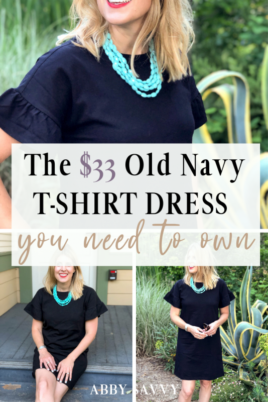 The $33 Old Navy T-Shirt Dress You Need to Own · Abby Savvy