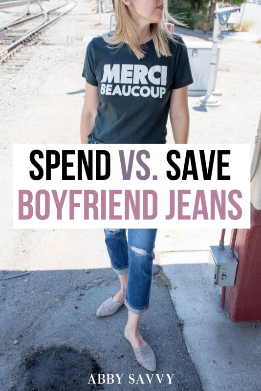 spend vs save: boyfriend jeans