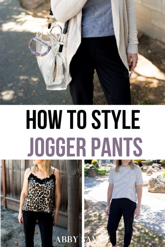 How to Style Jogger Pants · Abby Savvy