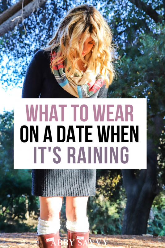 rainy date night outfit