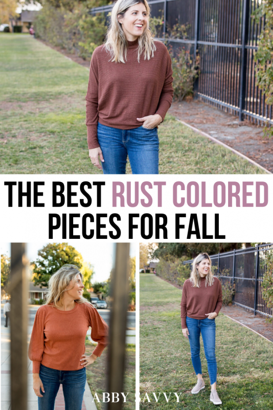 rust colored pieces for fall