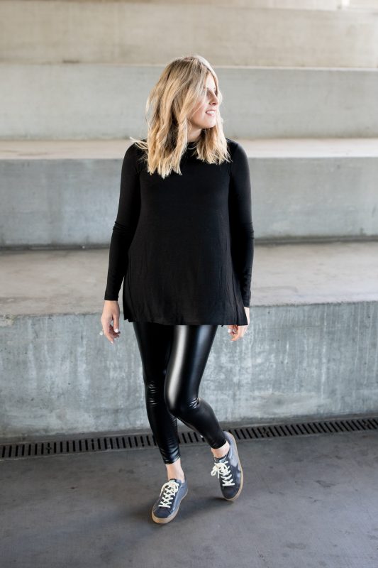 Spend vs. Save: Faux Leather Leggings · Abby Savvy