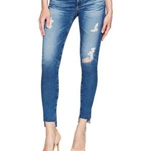 My most worn pair currently - distressed jeans with a raw hem.